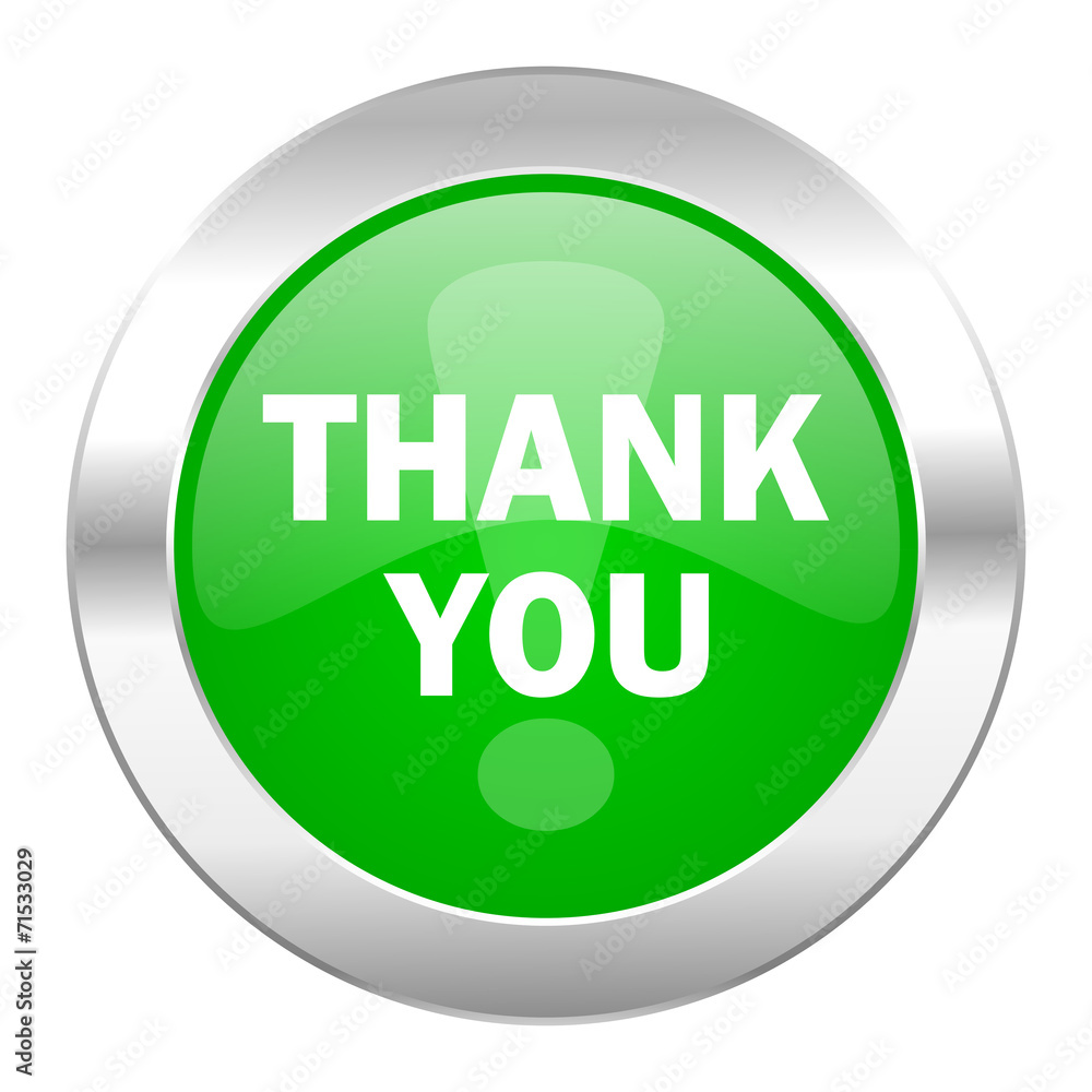thank you green circle chrome web icon isolated thank you green circle chrome web icon isolated