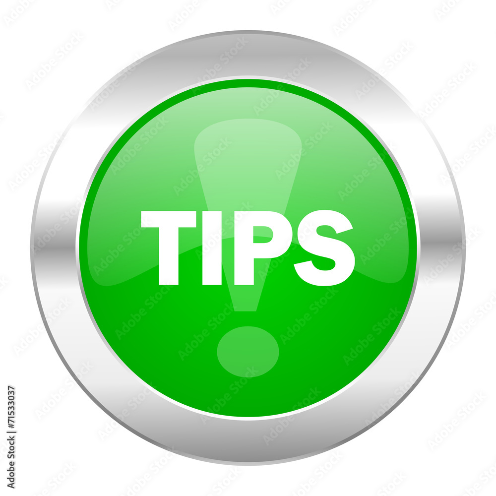 tips green circle chrome web icon isolated tips green circle chrome web icon isolated