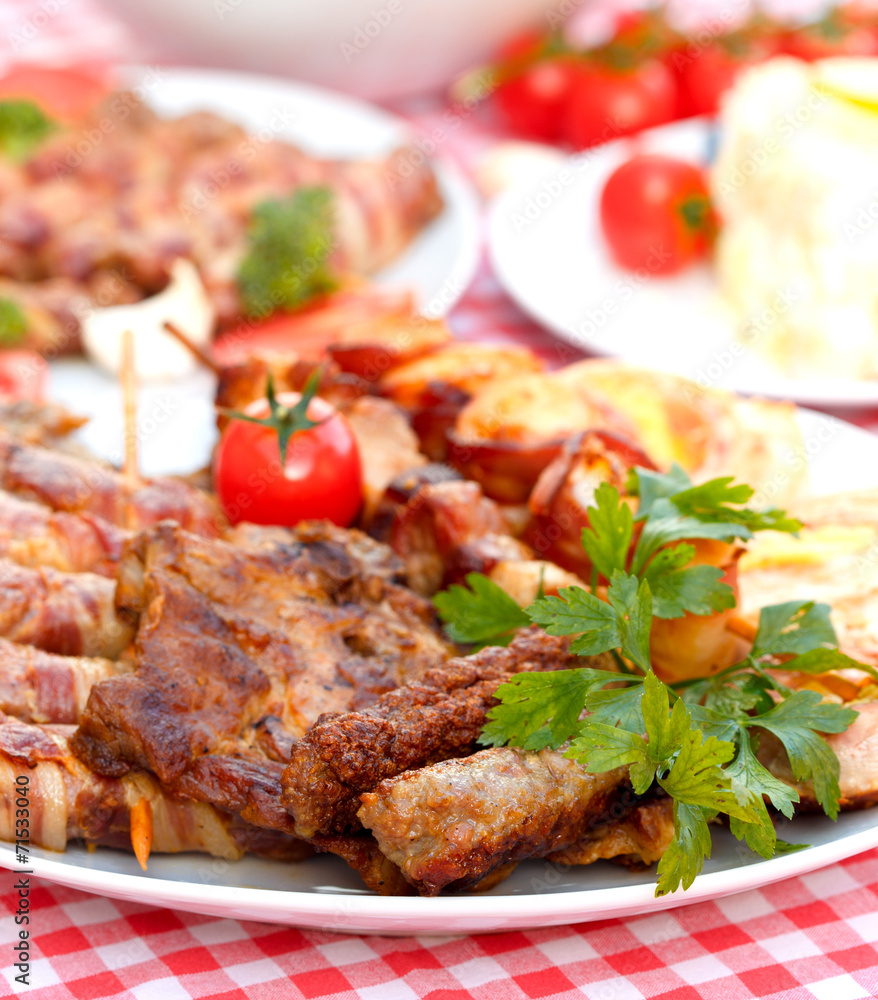 Tasty meal - grilled meat