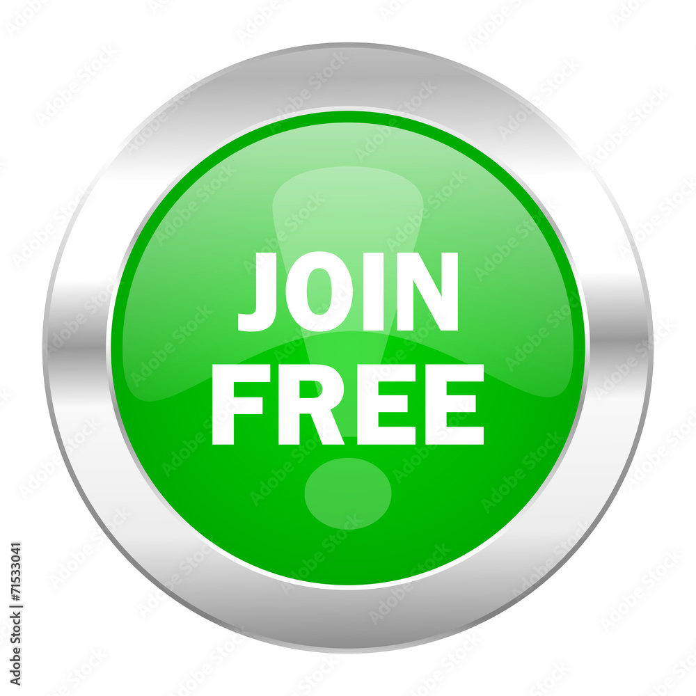 join free green circle chrome web icon isolated join free green circle chrome web icon isolated