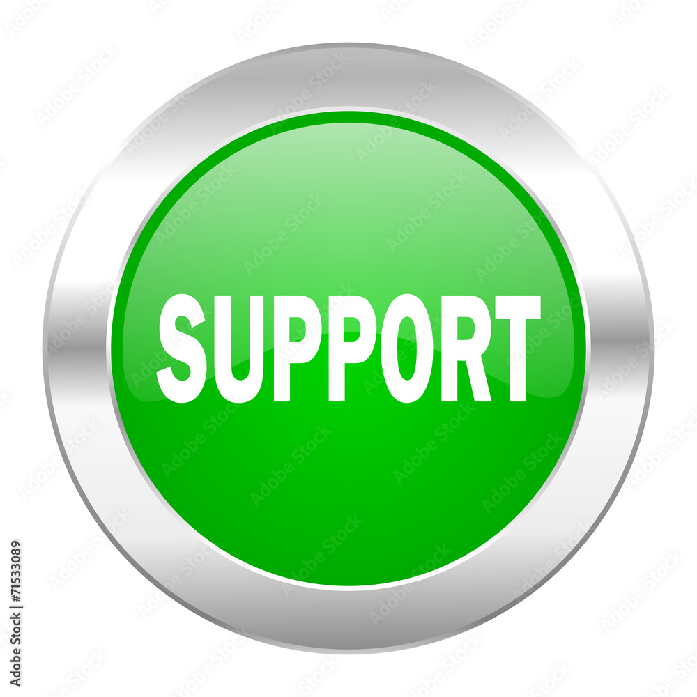 support green circle chrome web icon isolated support green circle chrome web icon isolated