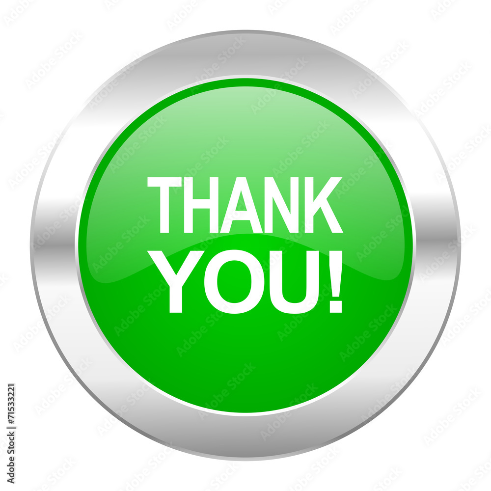 thank you green circle chrome web icon isolated thank you green circle chrome web icon isolated