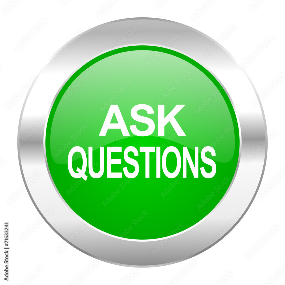 ask questions green circle chrome web icon isolated ask questions green circle chrome web icon isolated