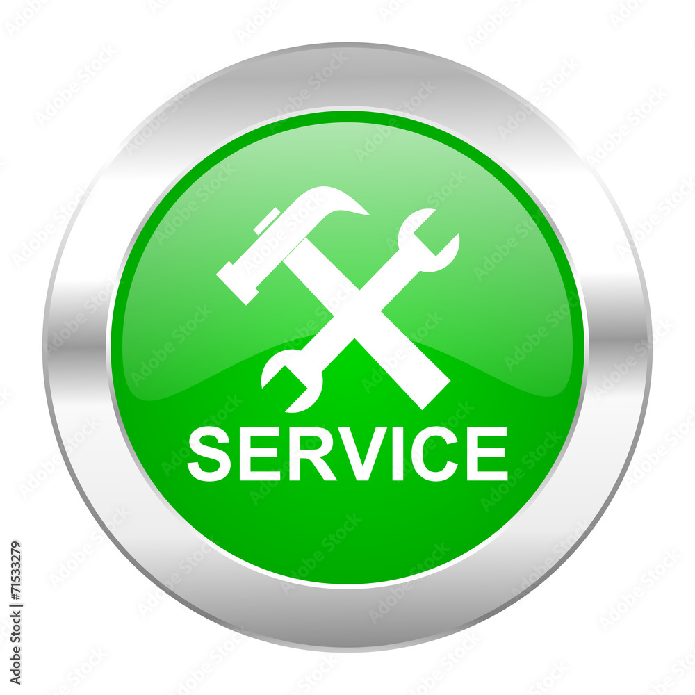 service green circle chrome web icon isolated service green circle chrome web icon isolated