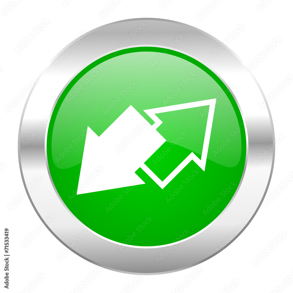 exchange green circle chrome web icon isolated exchange green circle chrome web icon isolated