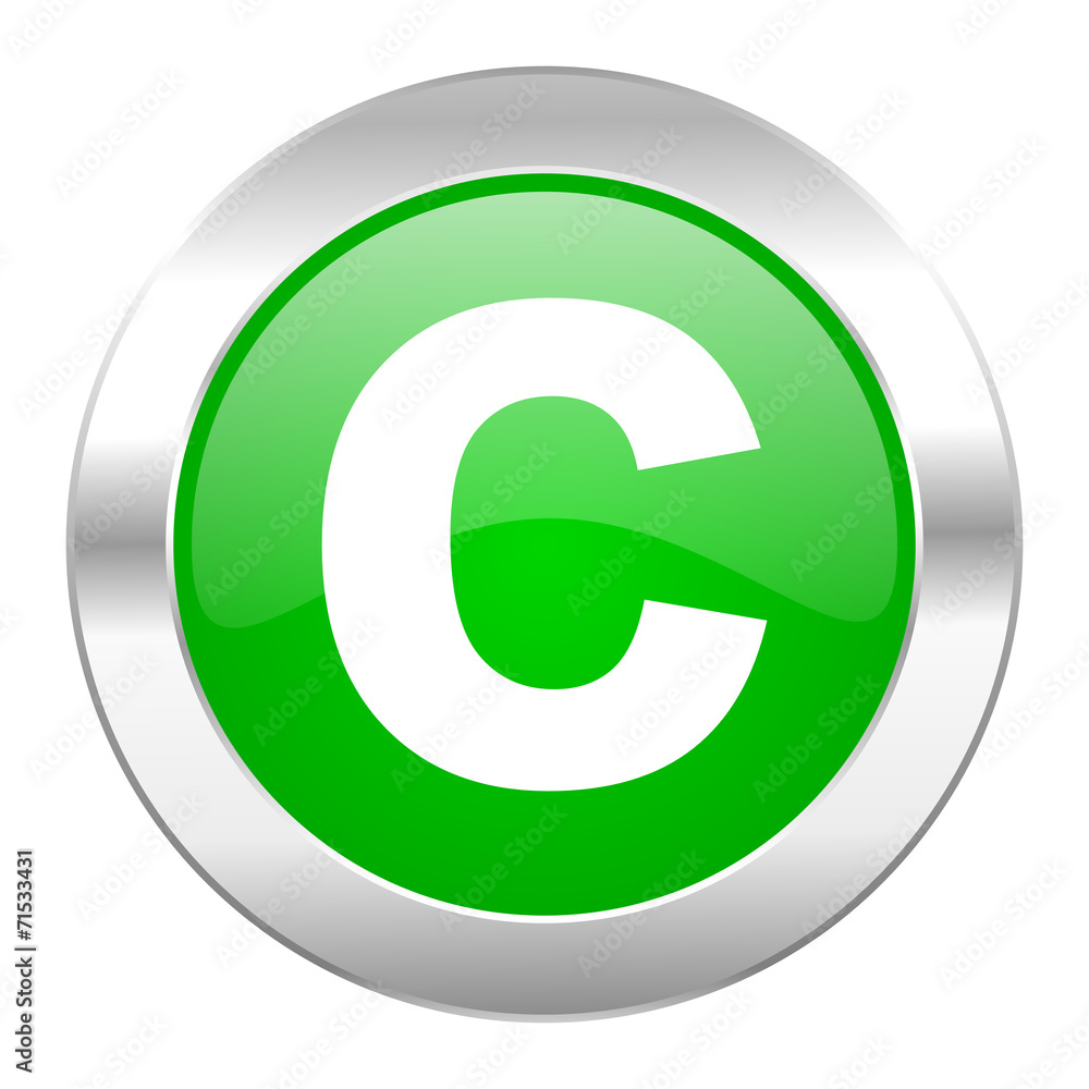 copyright green circle chrome web icon isolated copyright green circle chrome web icon isolated
