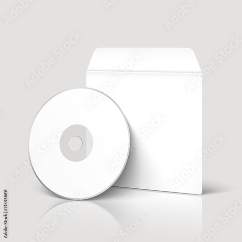 blank dvd and envelope