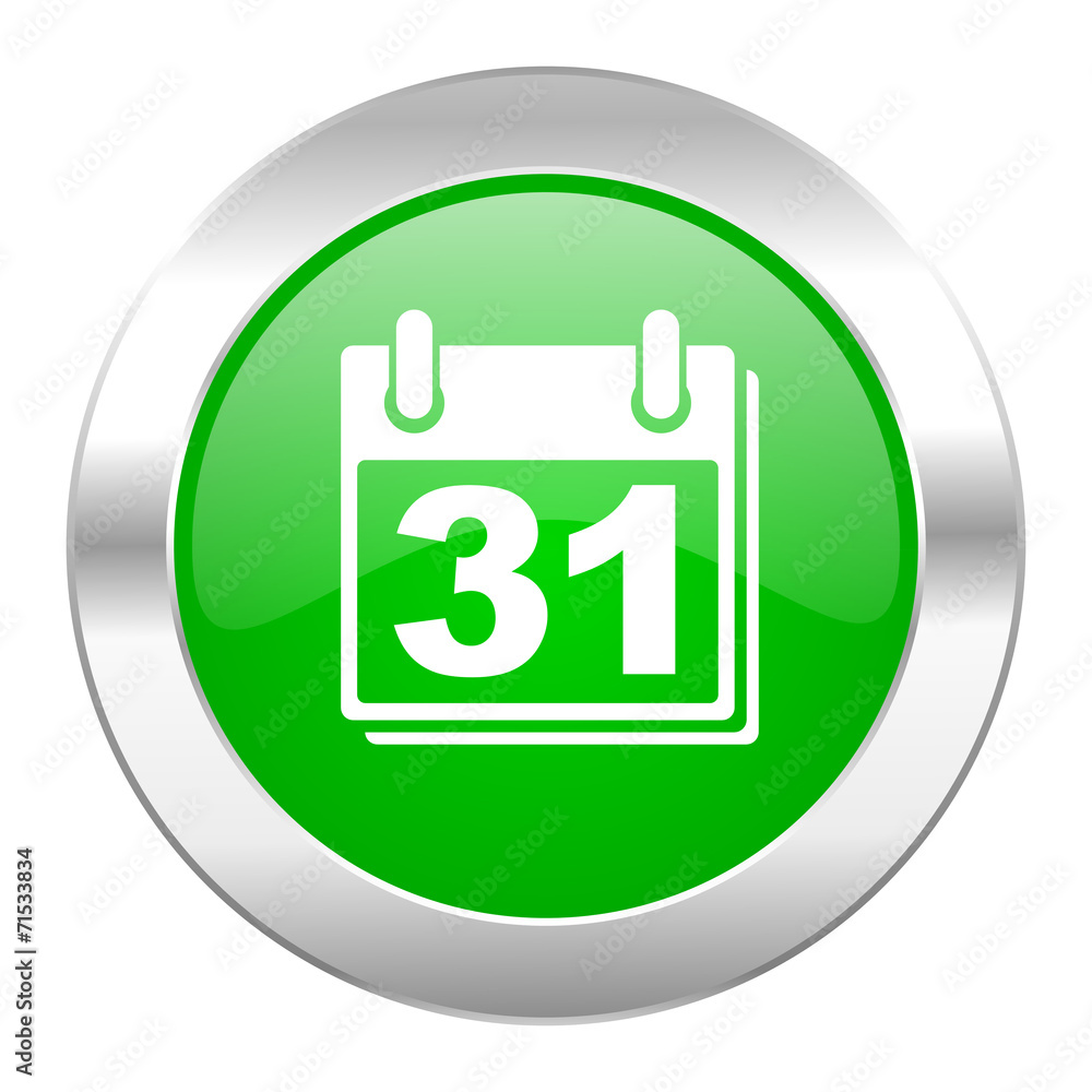 calendar green circle chrome web icon isolated calendar green circle chrome web icon isolated