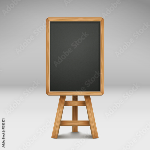 blank blackboard or sandwich board