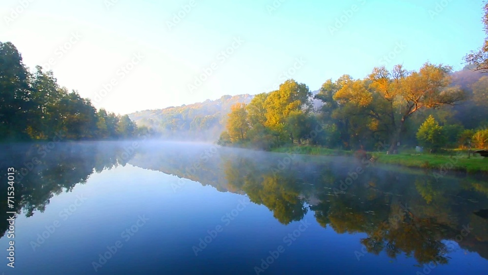 foggy morning on the river foggy morning on the river