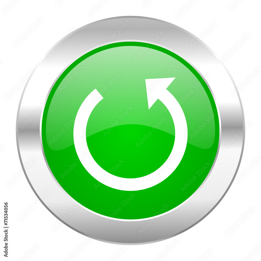 rotate green circle chrome web icon isolated rotate green circle chrome web icon isolated