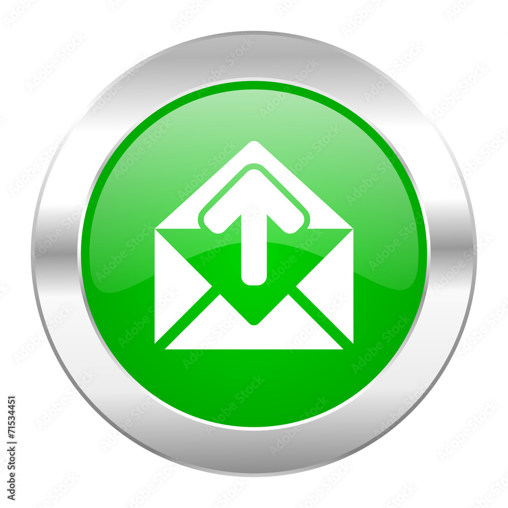 email green circle chrome web icon isolated email green circle chrome web icon isolated