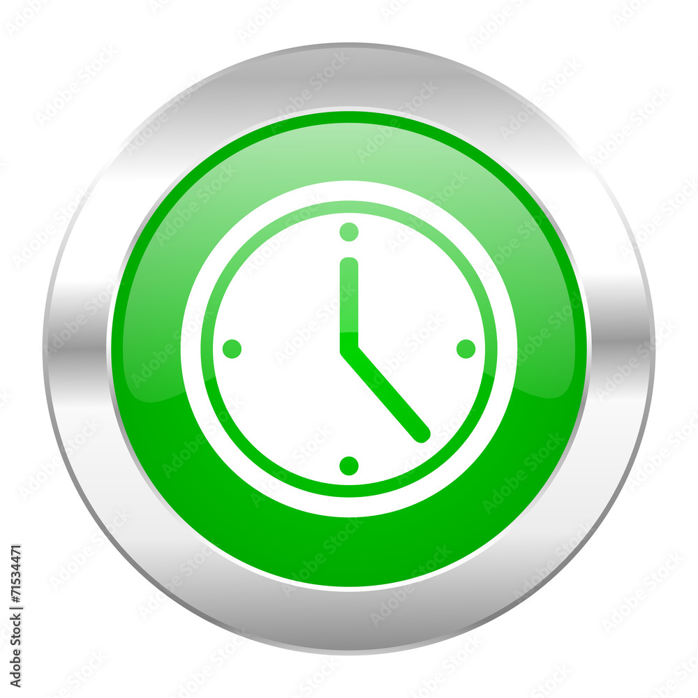 time green circle chrome web icon isolated