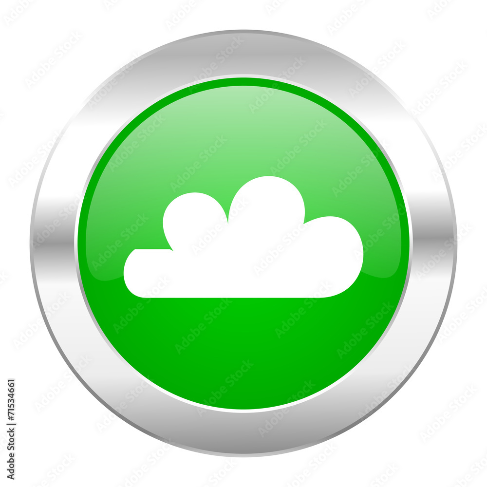 cloud green circle chrome web icon isolated cloud green circle chrome web icon isolated