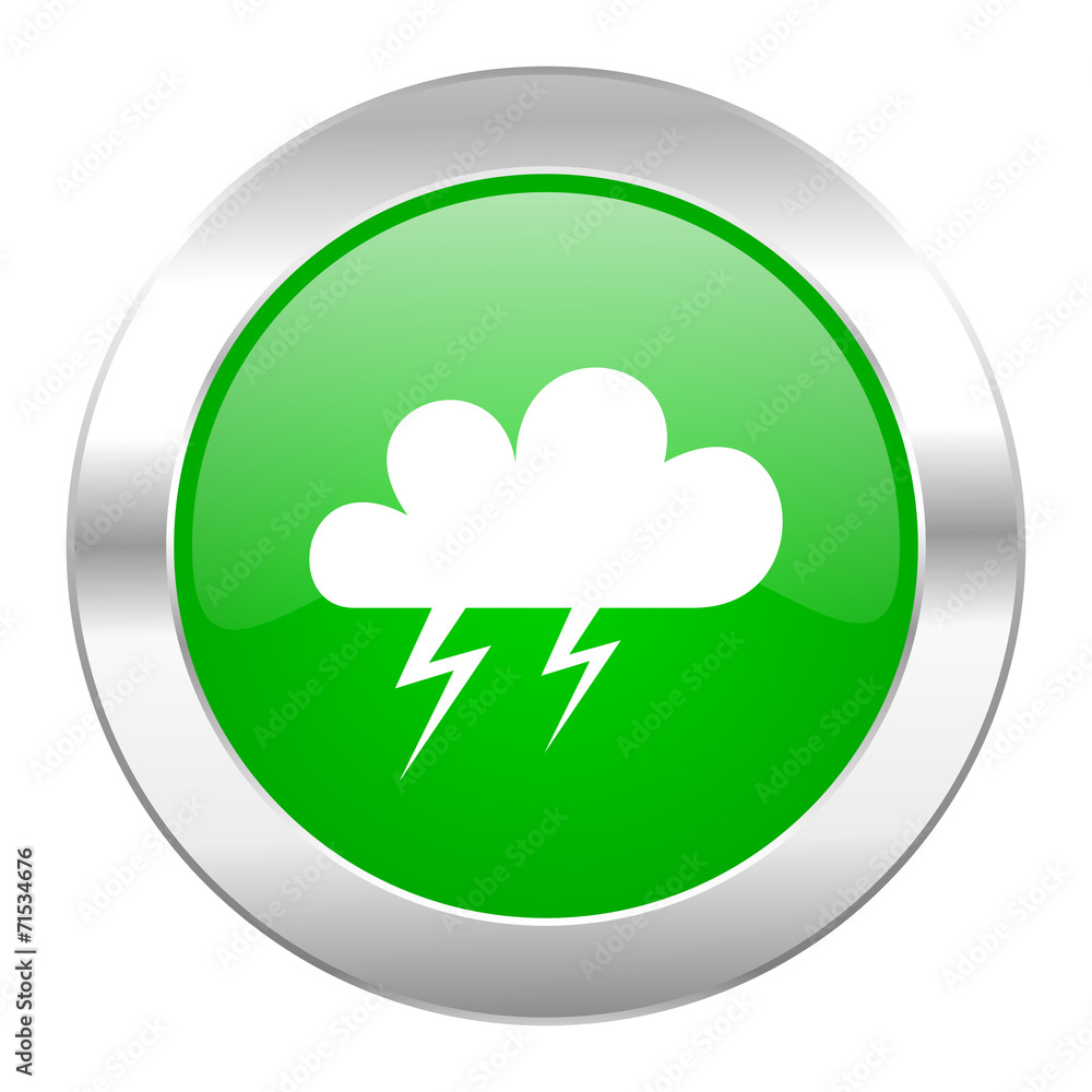 storm green circle chrome web icon isolated storm green circle chrome web icon isolated