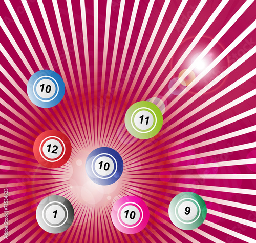 Lottery ball background