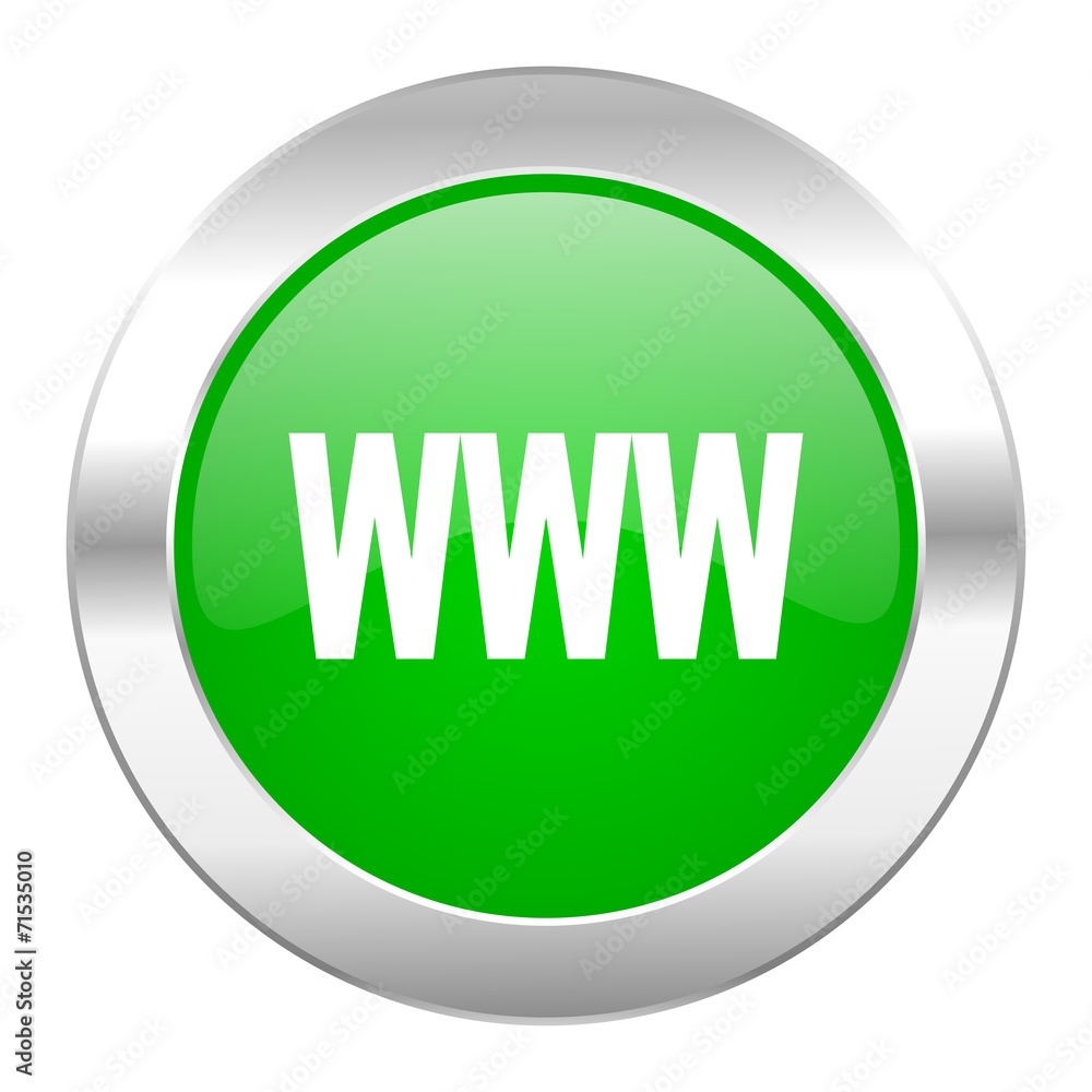 www green circle chrome web icon isolated www green circle chrome web icon isolated