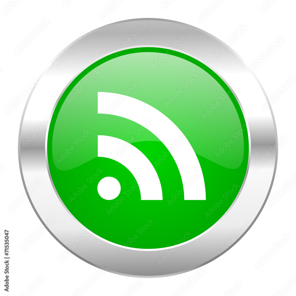 rss green circle chrome web icon isolated rss green circle chrome web icon isolated