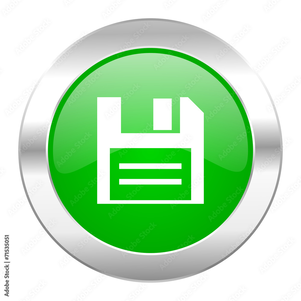 disk green circle chrome web icon isolated disk green circle chrome web icon isolated