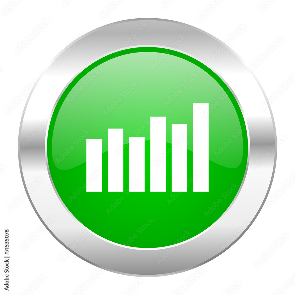 graph green circle chrome web icon isolated graph green circle chrome web icon isolated