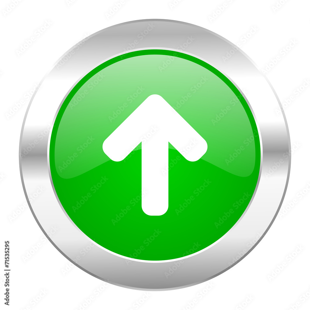 up arrow green circle chrome web icon isolated up arrow green circle chrome web icon isolated