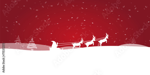 Weihnachtsmann Schlitten