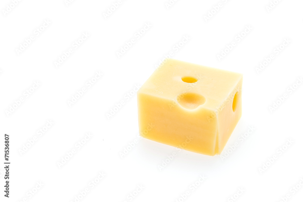 Cheese isolated on white Cheese isolated on white