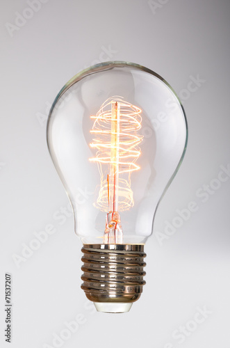Canvas Print Edison Lightbulb