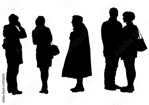 Crowds people on street