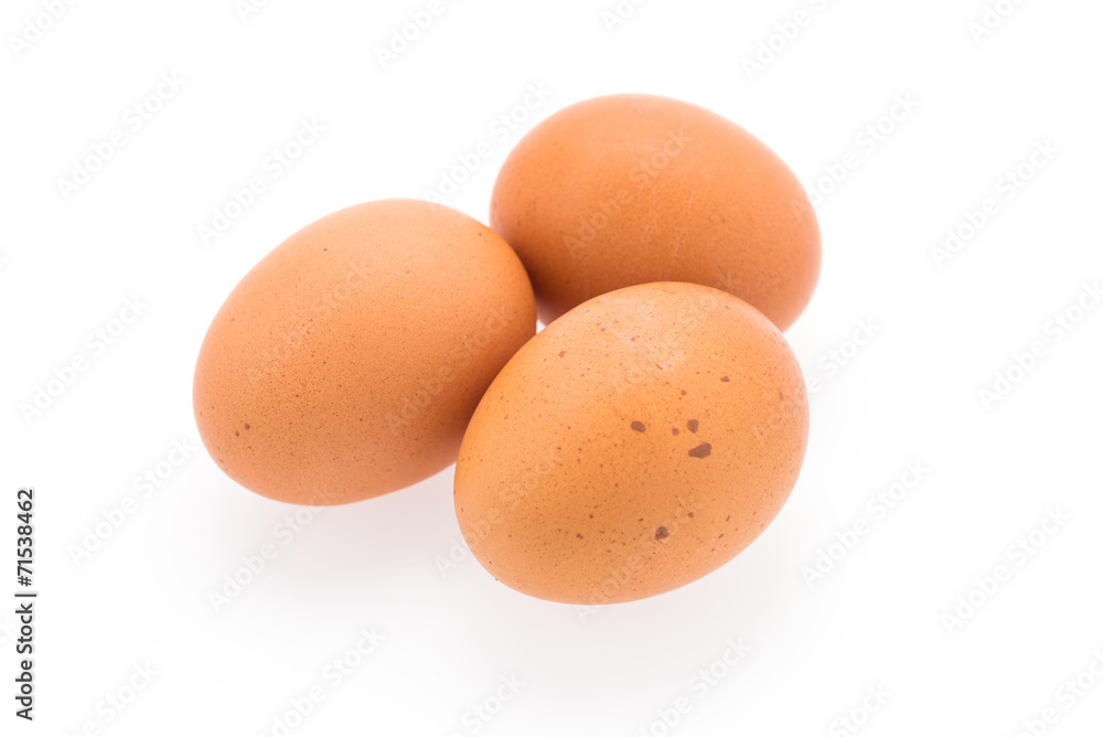 Eggs isolated on white Eggs isolated on white