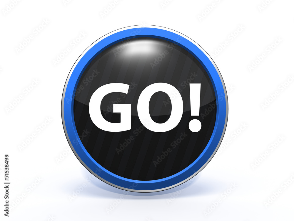 go circular icon on white background go circular icon on white background