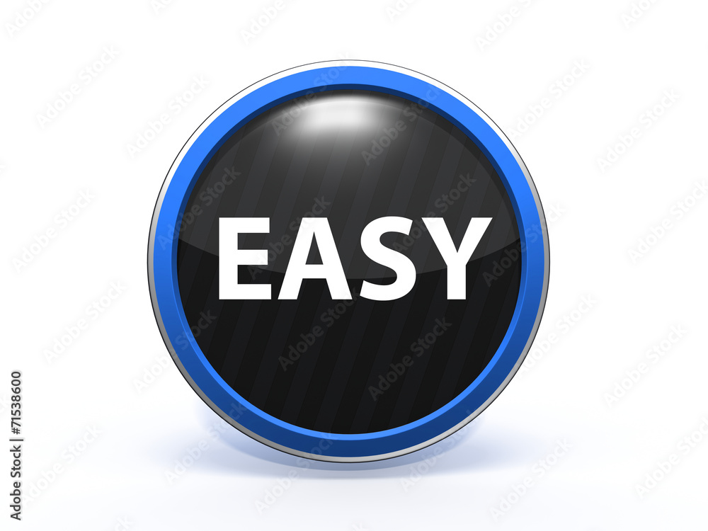 easy circular icon on white background easy circular icon on white background