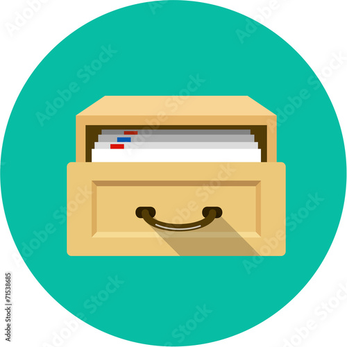 Vector Open Card Catalog