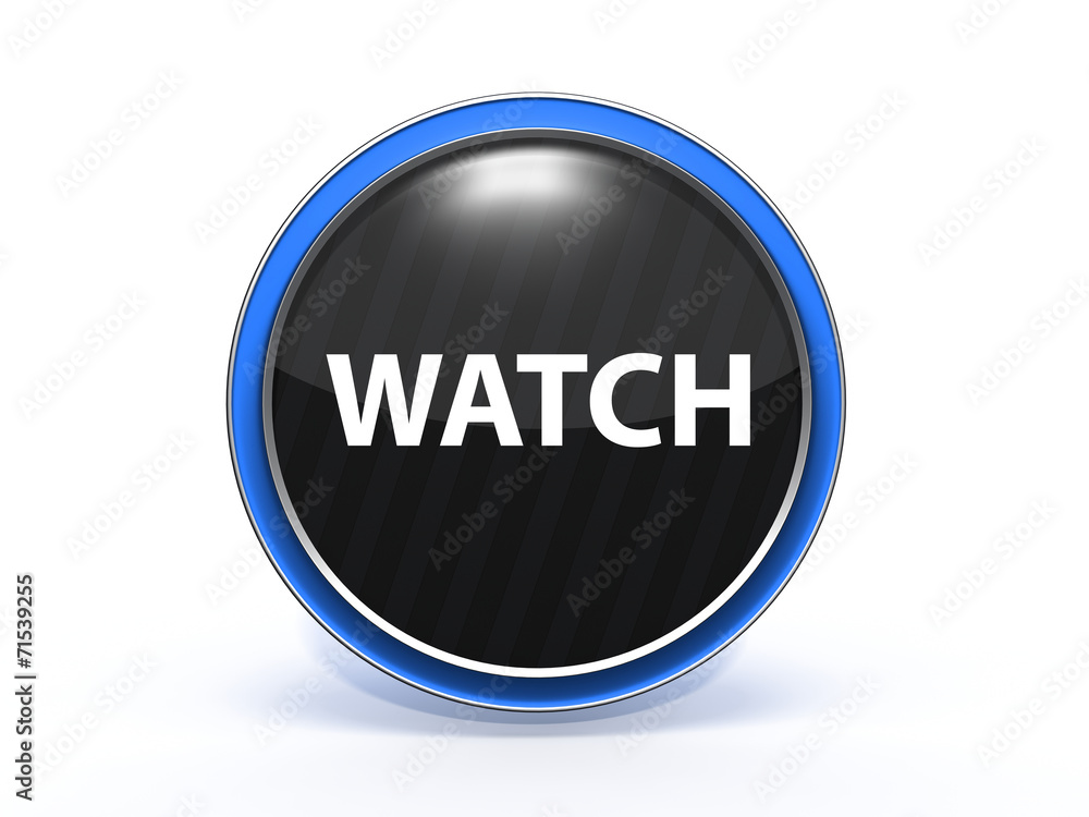 watch circular icon on white background watch circular icon on white background