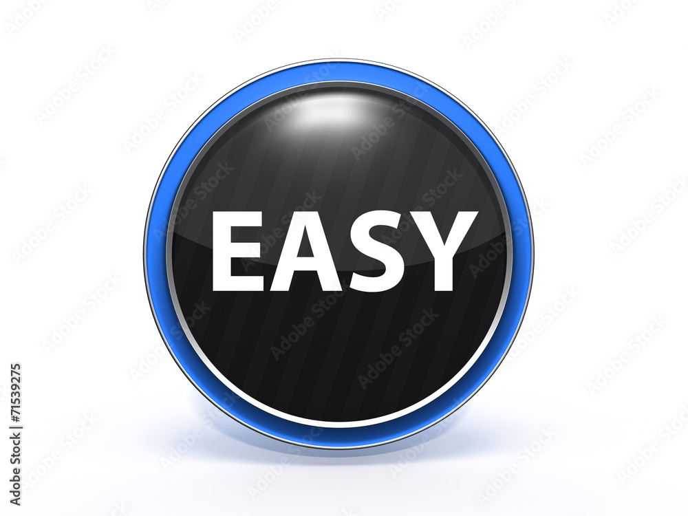 easy circular icon on white background easy circular icon on white background
