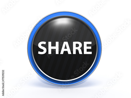 Free Download share circular icon on white background - GFXLoad