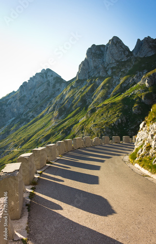 curve towards Mount mangart