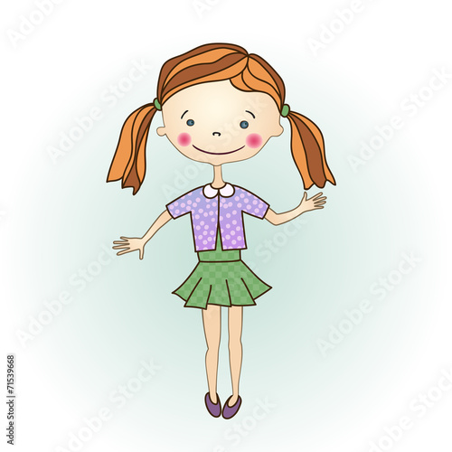 Little five year old girl.