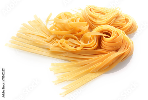 Fresh Italian Pasta Isolated on White