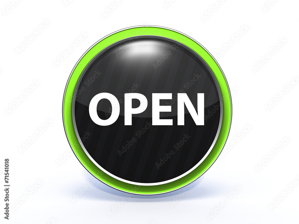 open circular icon on white background open circular icon on white background