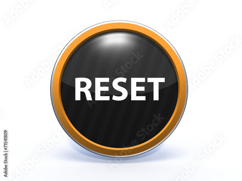 Obraz na płótnie reset circular icon on white background