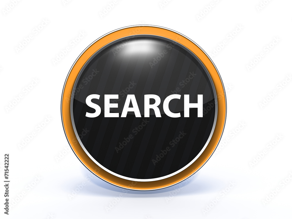 search circular icon on white background search circular icon on white background