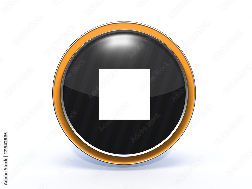 stop circular icon on white background stop circular icon on white background