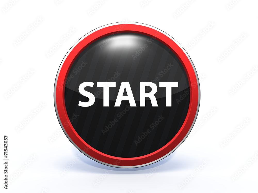 start circular icon on white background start circular icon on white background