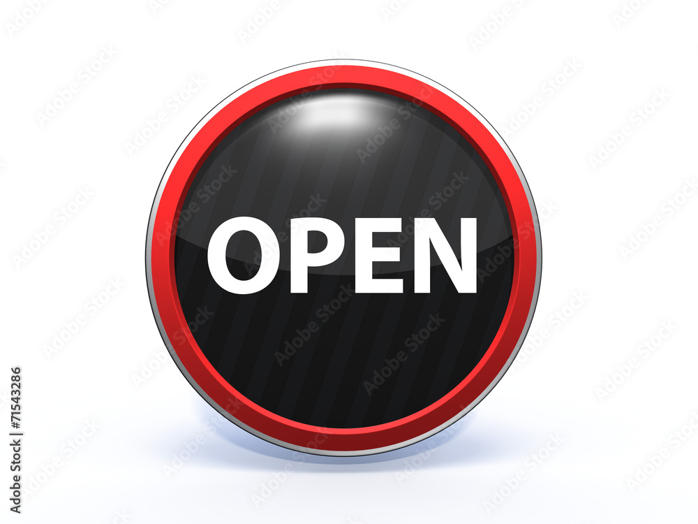 open circular icon on white background open circular icon on white background