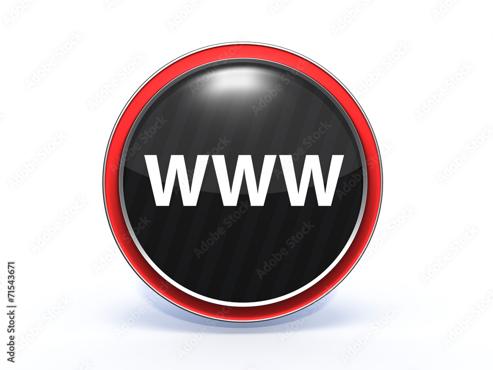 www circular icon on white background www circular icon on white background