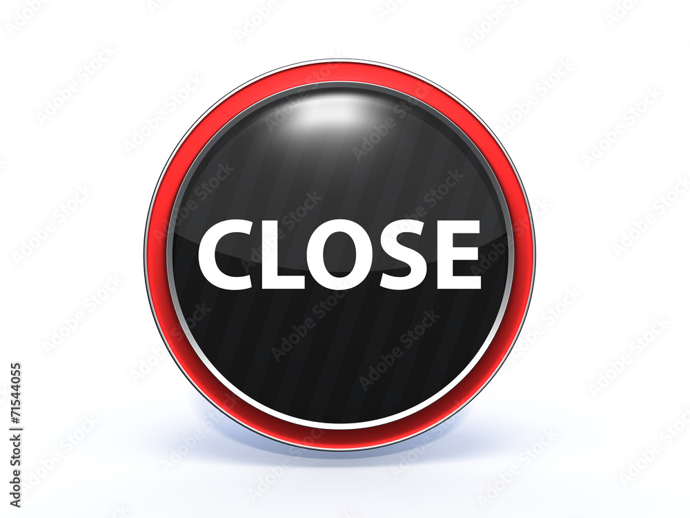 close circular icon on white background close circular icon on white background