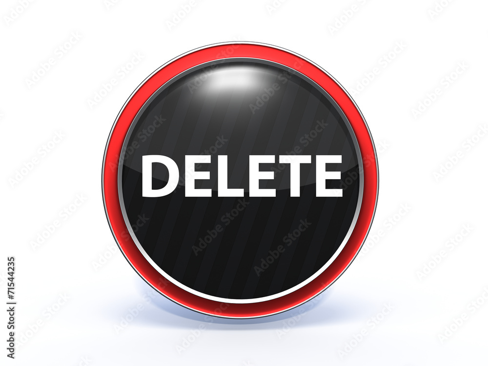 delete circular icon on white background delete circular icon on white background