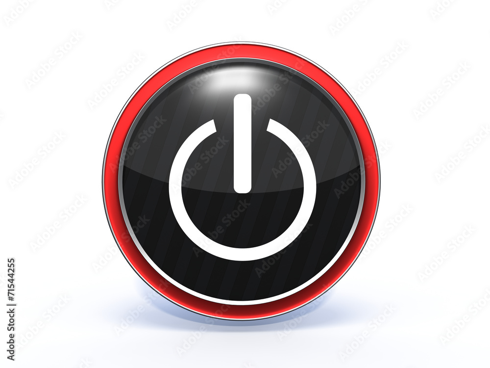 power circular icon on white background power circular icon on white background