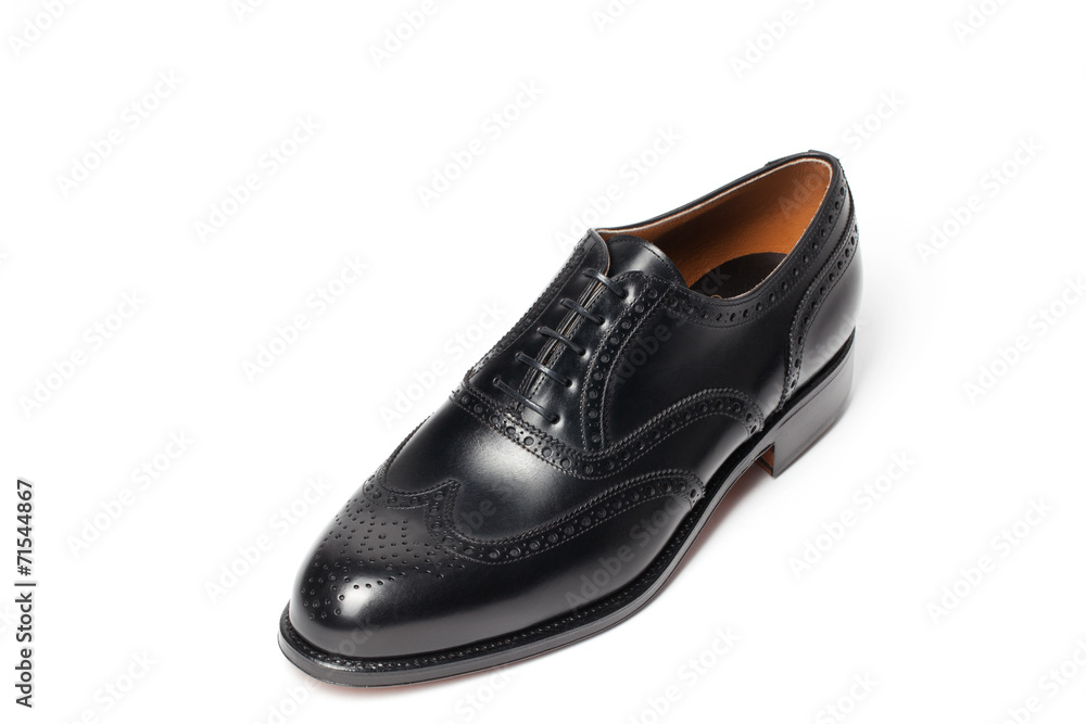 leather shoes on a white background leather shoes on a white background